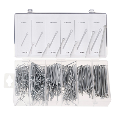 Závlačky, sada 555 ks, TA1065