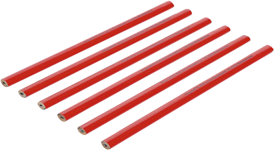 BGS 2071, Sada tesařských tužek 250 mm 6dílná