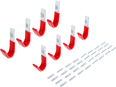 BGS 88318, Sada nástěnných háčků 8dílná