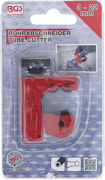 BGS 3399, Řezák trubek O 3 - 22 mm
