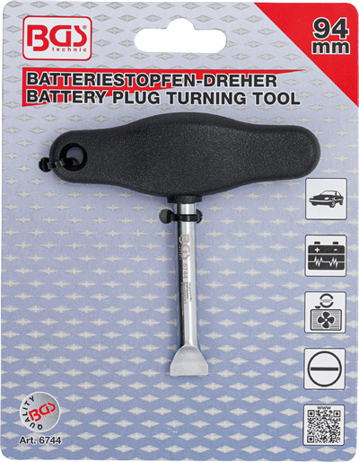 BGS 6744, Klíč na zátky baterií s T-rukojetí