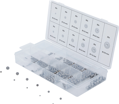 BGS 6853, Sada ocelových kuliček 470dílná
