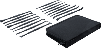 BGS 70919, Plastová škrabka a sada nástrojů pro montáž a demontáž O kroužků / těsnicích kroužků 16dílná