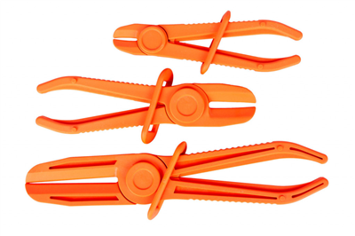 Škrtící kleště na hadice (svorky), sada 3 ks