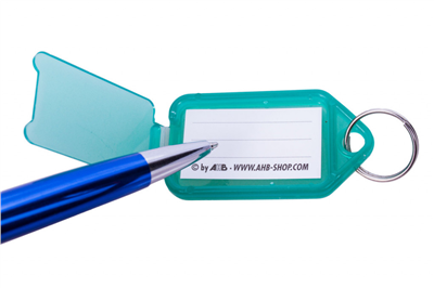 Vícebarevné CLICK plastové visačky na klíče - malé 100ks