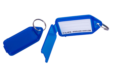 Vícebarevné CLICK plastové visačky na klíče - velké 50ks