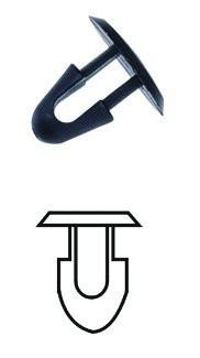 Plastové příchytky čalounění, 10 ks