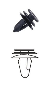 Plastové příchytky čalounění, 10 ks