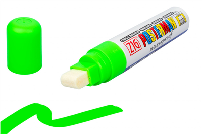 Fixy na sklo Posterman voděodolné - 15 mm - zelená fl.