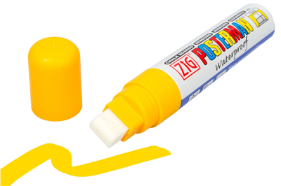 Fixy na sklo Posterman voděodolné - 15 mm - žlutá