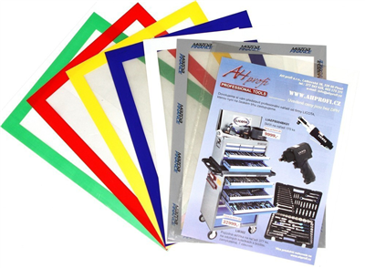 Přilnavé desky A4, statická folie - zelené