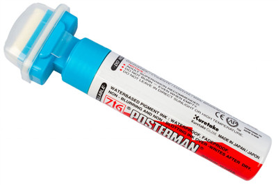 Fixy na sklo Posterman voděodolné- 30 mm - modrý sv.