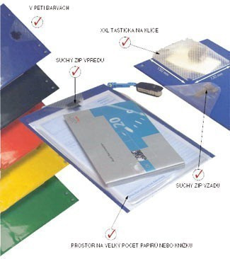 Desky na zakázky A4 XXL - modré