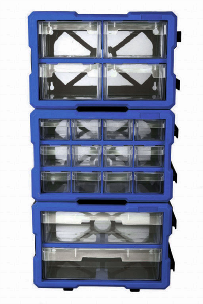 Plastový organizér, 4 boxy