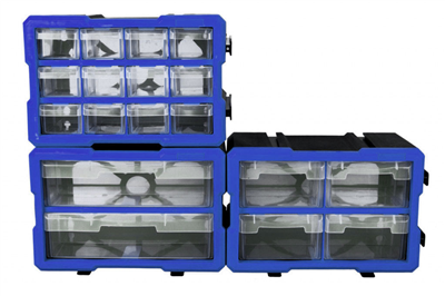 Plastový organizér, 4 boxy