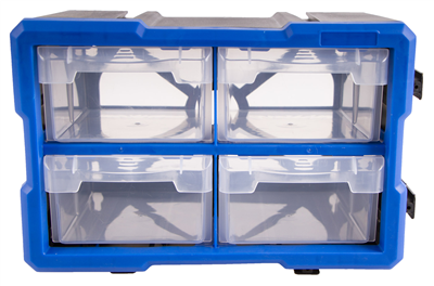 Plastový organizér, 4 boxy