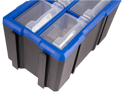 Plastový organizér, 4 boxy