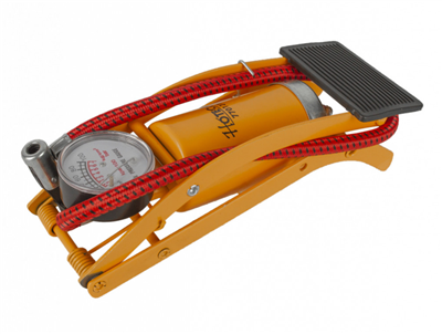 Nožní hustilka s manometrem