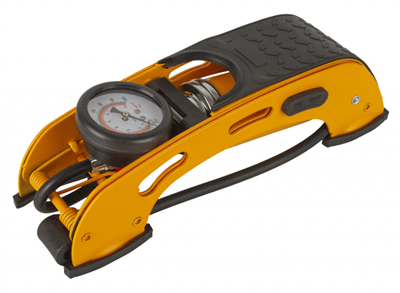 Nožní hustilka s manometrem