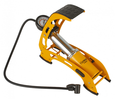 Nožní hustilka s manometrem