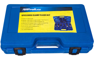 Sada kleští na hadicové spony 9 ks