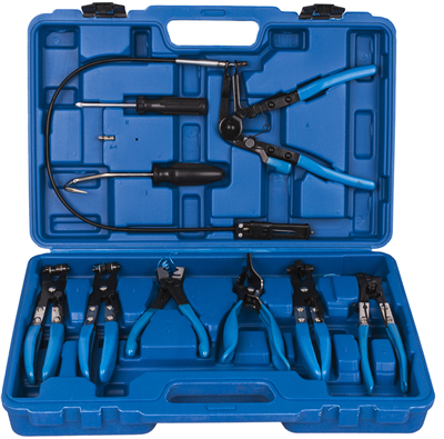 Sada kleští na hadicové spony 9 ks