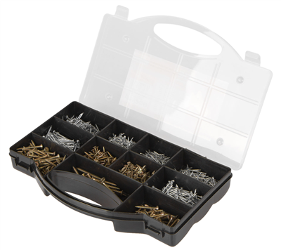 Sada hřebíků a vrutů, 1365 ks