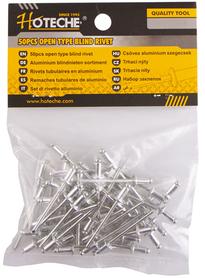 Trhací nýty, 3,2 x 6,4 mm, 50 ks