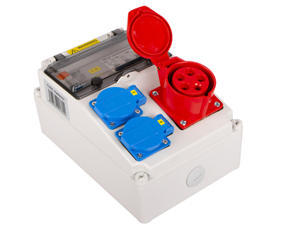 Mobilní rozvodná skříň 16 A, 3 výstupy