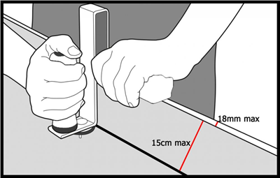 Ruční řezák sádrokartonových desek 150 mm MAR-POL