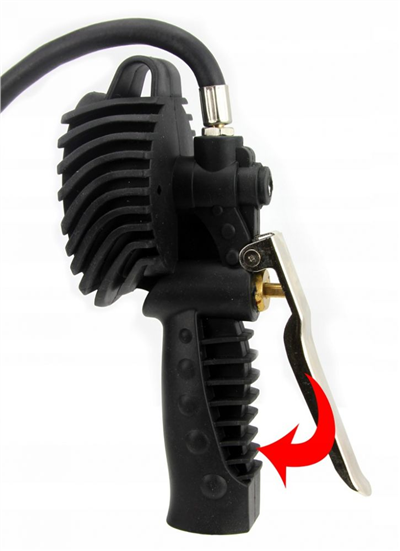 Pistole na hustění pneumatik Profi s manometrem BJC