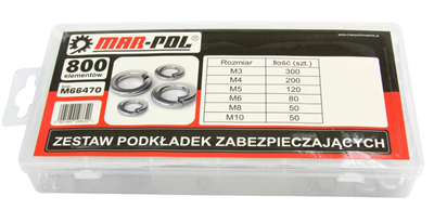 Bezpečnostní podložka-pérovka, sada 800ks MAR-POL