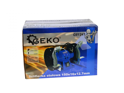 Stolní dvoukotoučová bruska 150W, 150mm GEKO