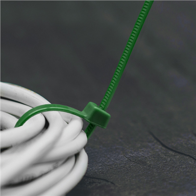 Stahovací pásky na vodiče 4.8 x 200 mm 100 ks GREEN