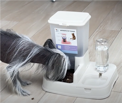 Automatický dávkovač krmiva a vody 2v1 pro domácí zvířata
