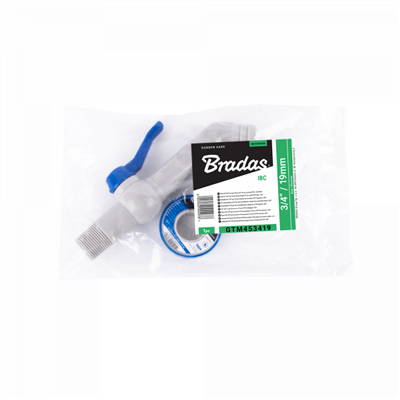 Sada pro kontejner na vodu IBC, kohoutek 1/2" 45° pro hadice 19mm a teflonová páska