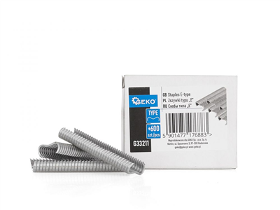 Sponky typu E pro uchycení pletiva oplocení, 600ks GEKO