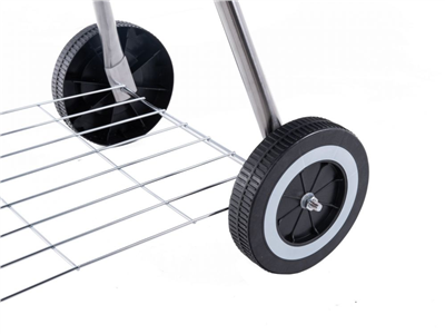 Gril na dřevěné uhlí, rošt o41cm, s víkem a obalem GEKO