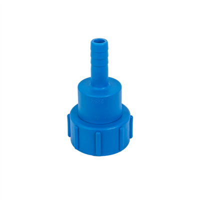 Uzávěr, redukce pro kontejner na vodu IBC, vnitřní závit S60x6, otáčivý vývod na hadici 3/4