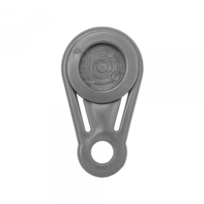 Upínací spona očková, na plachty, sítě, tkaniny, šedá, 1ks BUNGEE CORD CLIPS