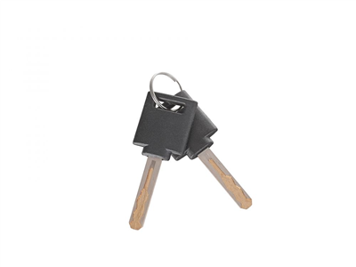 Zámek na jízdní kolo, lanový, 12x1200mm, zamykání na klíč KELTIN