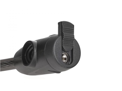 Zámek na jízdní kolo, lanový, 12x1200mm, zamykání na klíč KELTIN