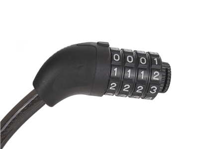 Zámek na jízdní kolo, lanový, 12x800mm, kódové zamykání KELTIN