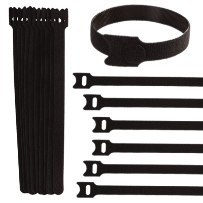 Pásek na suchý zip, organizér kabelů 210x12mm, 10ks GEKO