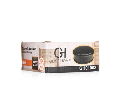 Dveřní zarážka volně stojící, nízká, černá GEKO