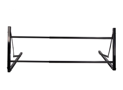 Regál na pneumatiky, nástěnný sklápěcí, nastavitelný 81-120cm, 100kg GEKO