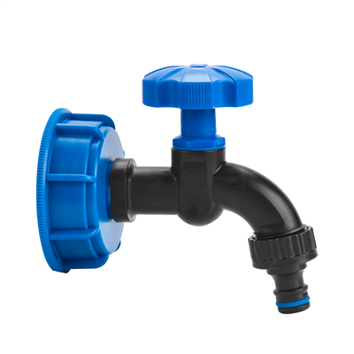 Sada pro kontejner na vodu IBC, uzávěr S60x6 s kohoutkem 1/2"