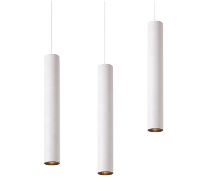 LED závěsné světlo, bílá tuba 8W, 230V KAXL