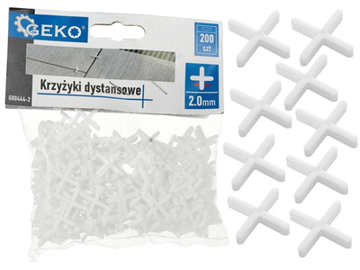 Spárovací křížky 2mm, 200ks GEKO