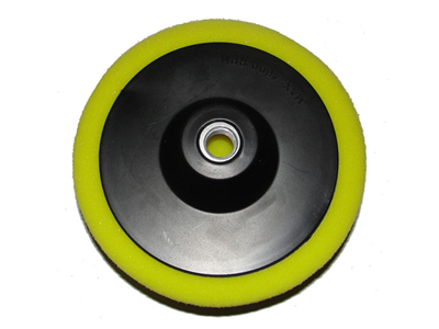 Leštící kotouč molitanový žlutý 150mm tloušťka 50mm s unašečem závit M14 MAR-POL
